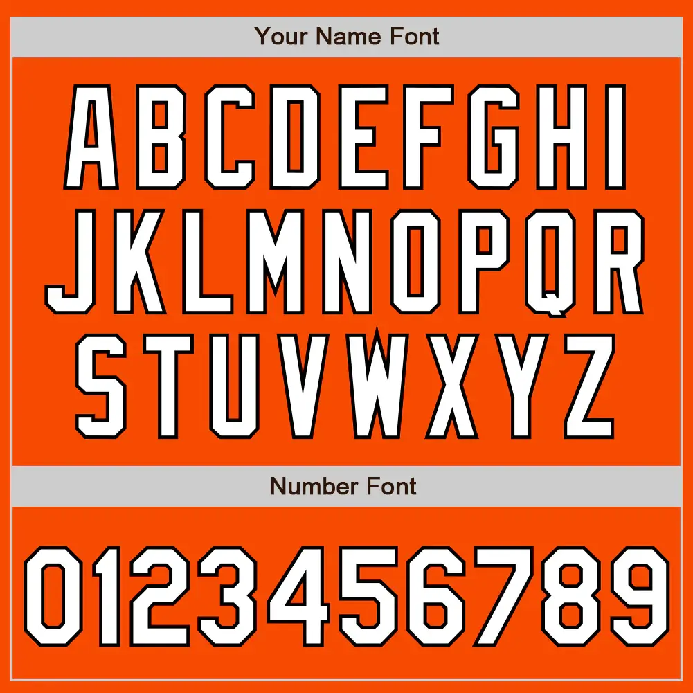 Custom Orange Baseball Jersey with White-Black - Image 3