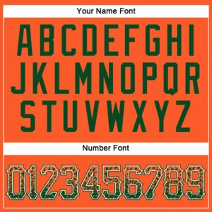 Custom Orange Drift Fashion Baseball Jersey with Green-White - Image 3