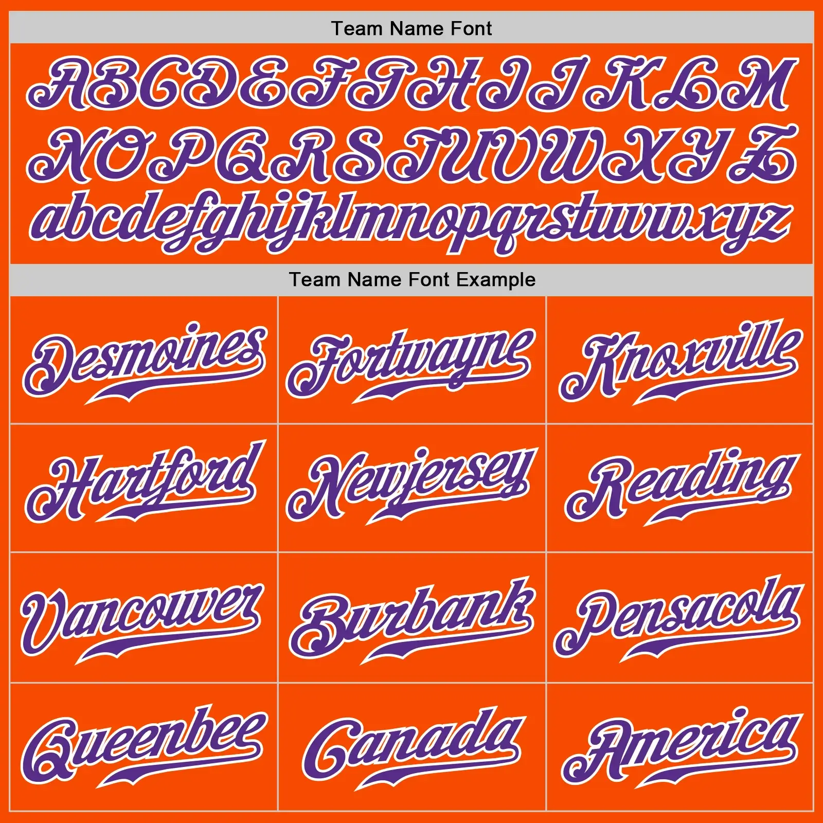Custom Orange Pinstripe Baseball Jersey with Purple-White - Image 3