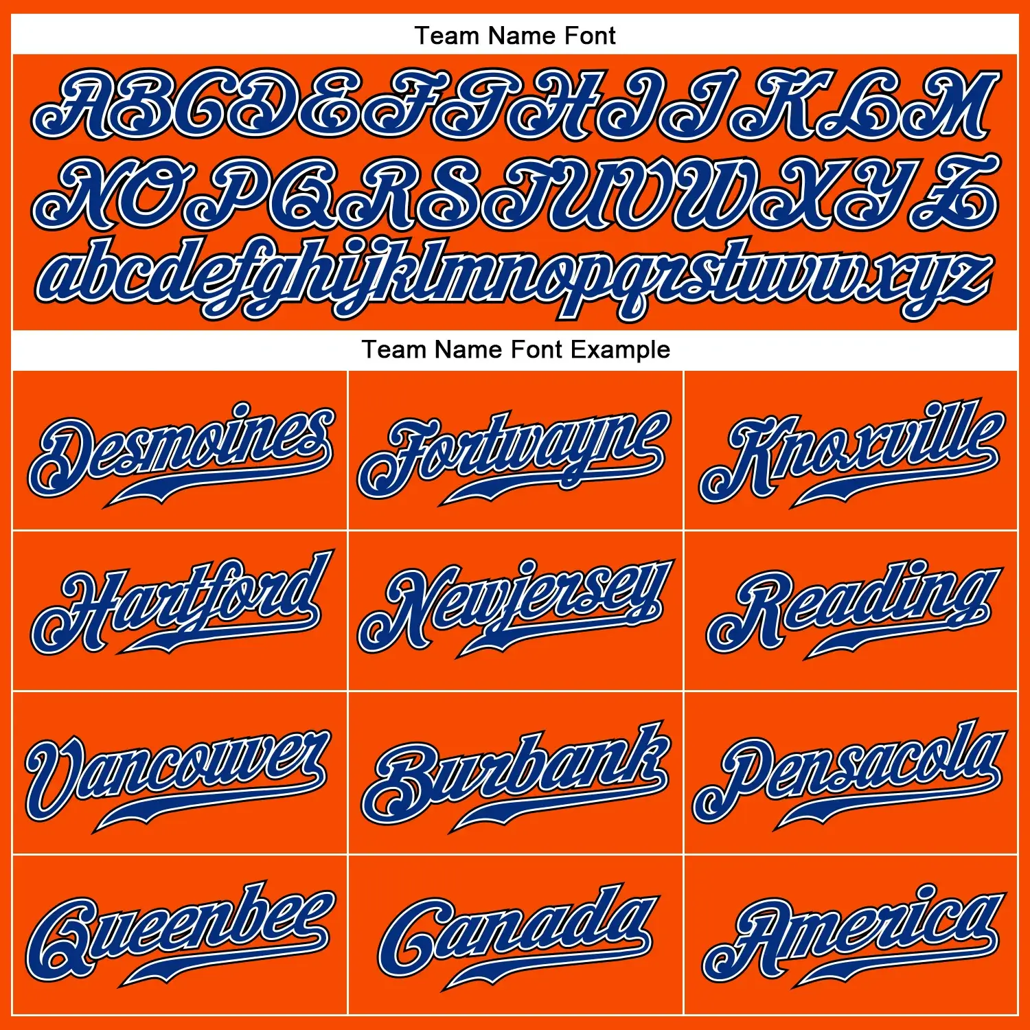 Custom Orange Pinstripe Baseball Jersey with Royal-Black - Image 2