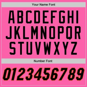 Custom Pink Baseball Jersey with Black-Orange - Image 3