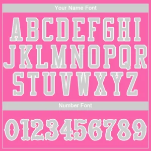 Custom Pink Baseball Jersey with Gray-White - Image 2