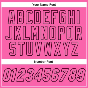 Custom Pink Baseball Jersey with Pink-Black - Image 3