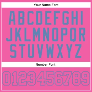 Custom Pink Baseball Jersey with Pink-Light Blue - Image 3