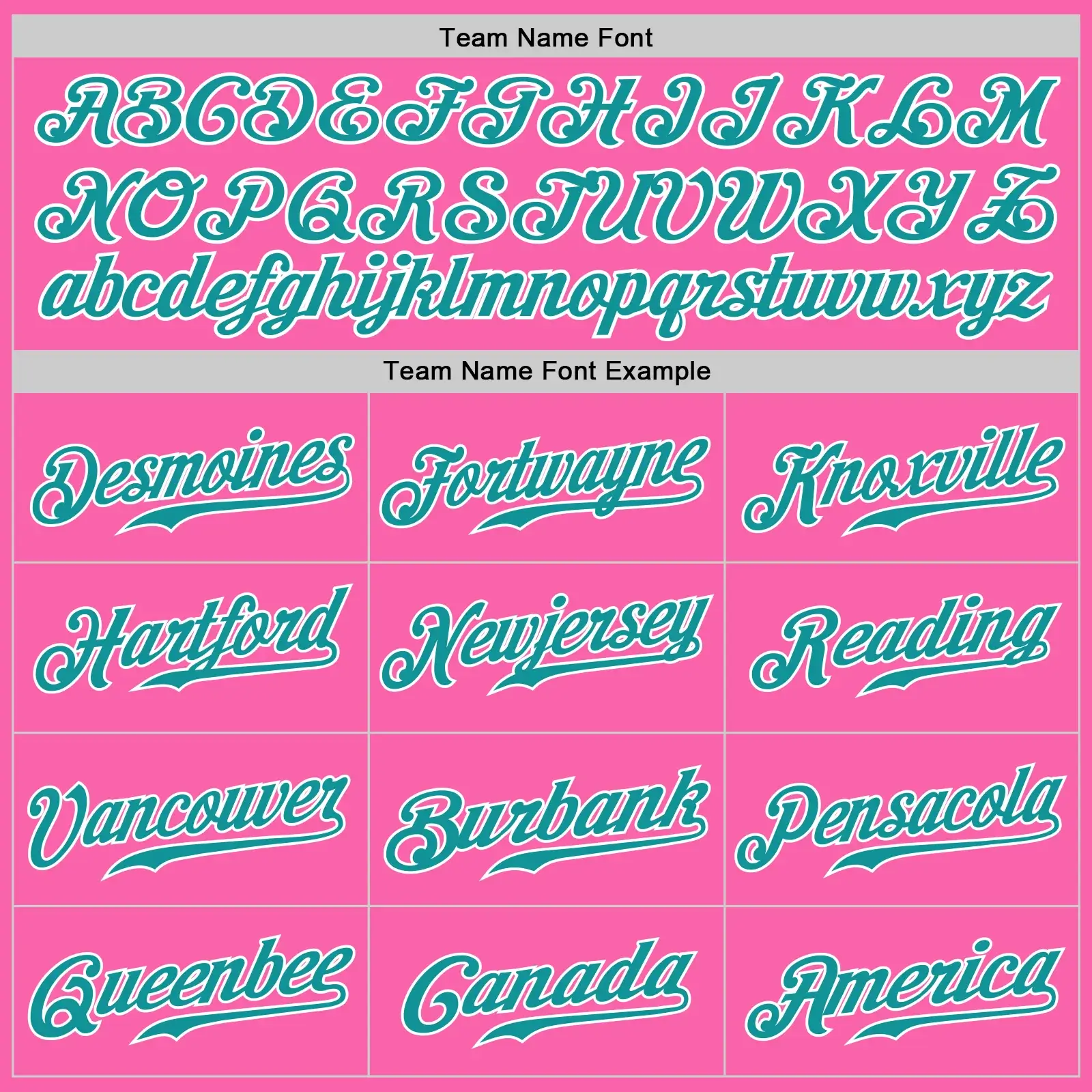 Custom Pink Baseball Jersey with Teal-White - Image 2