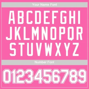 Custom Pink Baseball Jersey with White - Image 2