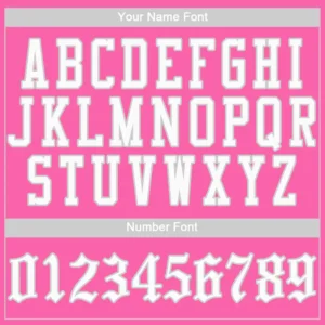 Custom Pink Baseball Jersey with White-Gray - Image 2