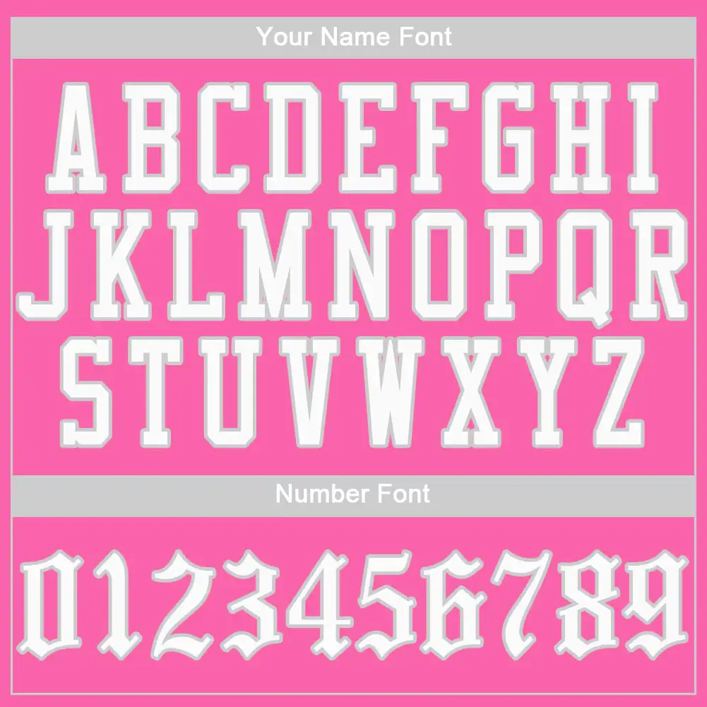 Custom Pink Baseball Jersey with White-Gray - Image 2