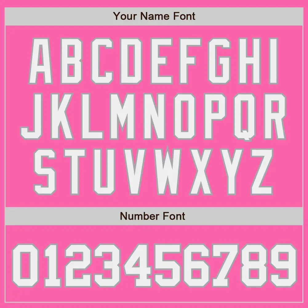Custom Pink Baseball Jersey with White-Gray - Image 3