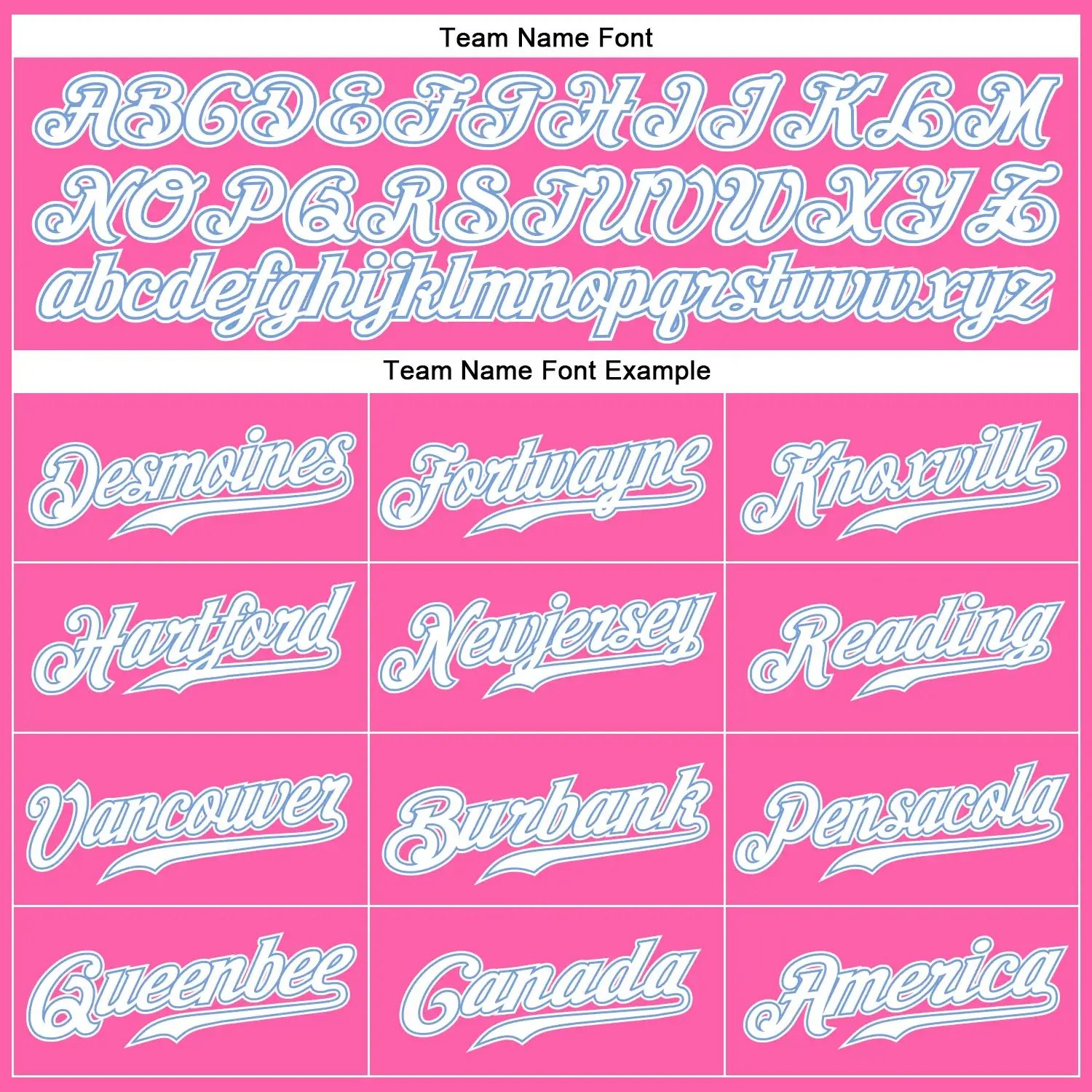 Custom Pink Baseball Jersey with White-Light Blue - Image 2