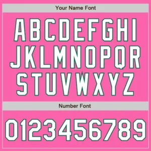 Custom Pink Fade Fashion Baseball Jersey with White-Kelly Green - Image 2