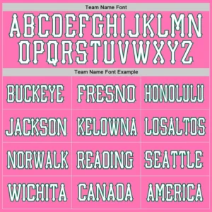 Custom Pink Mesh Football Jersey with Kelly Green-White - Image 2