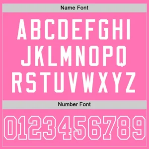 Custom Pink Mesh Football Jersey with Pink-White - Image 3