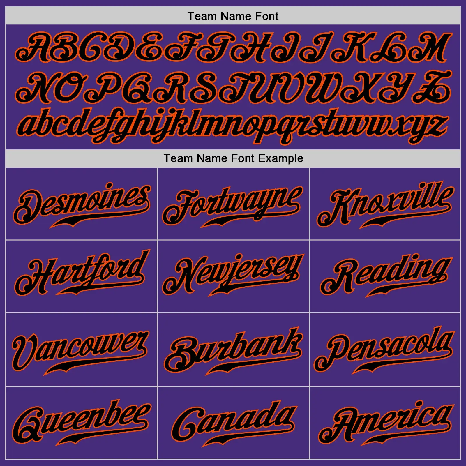 Custom Purple Baseball Jersey with Black-Orange - Image 2