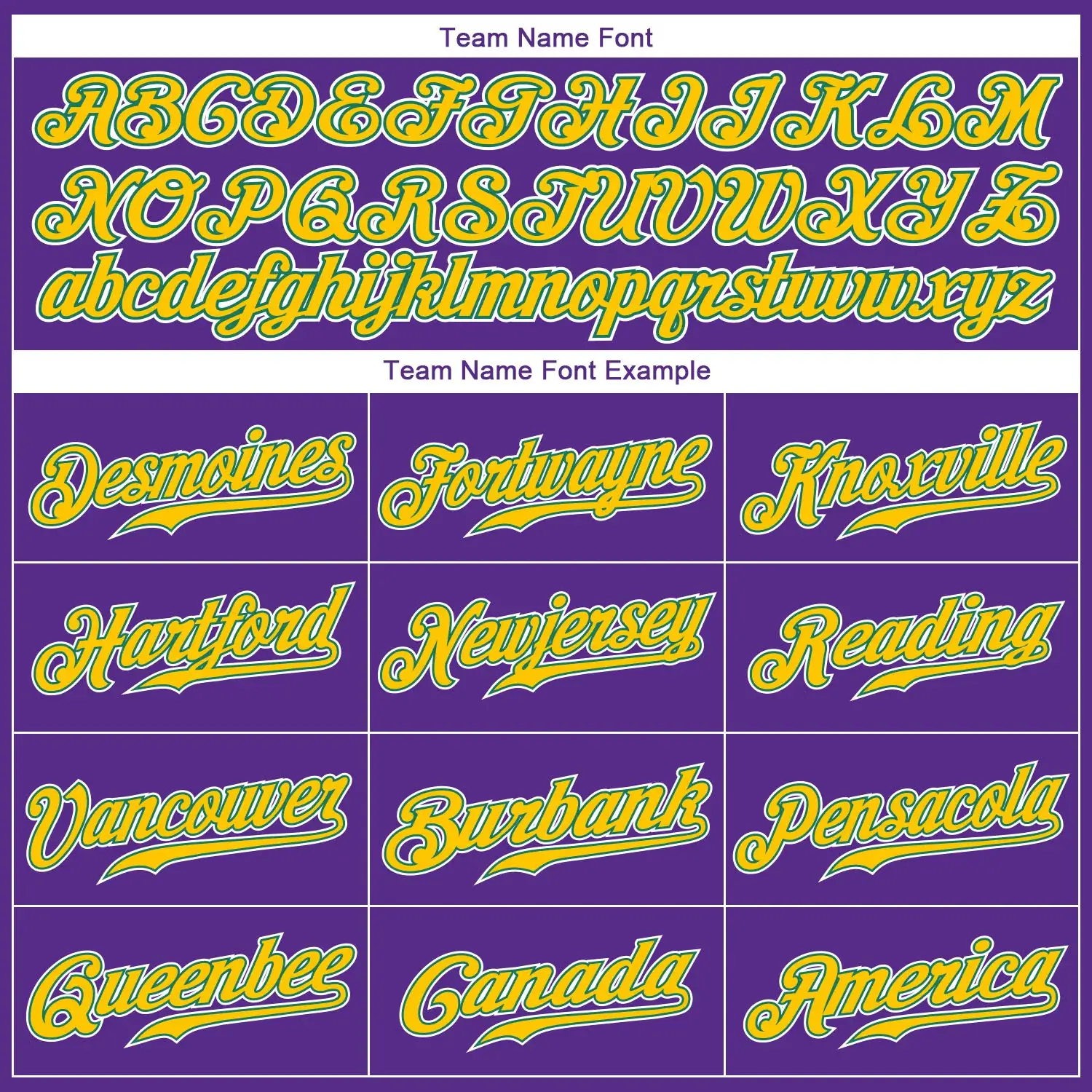 Custom Purple Baseball Jersey with Gold-Kelly Green - Image 2
