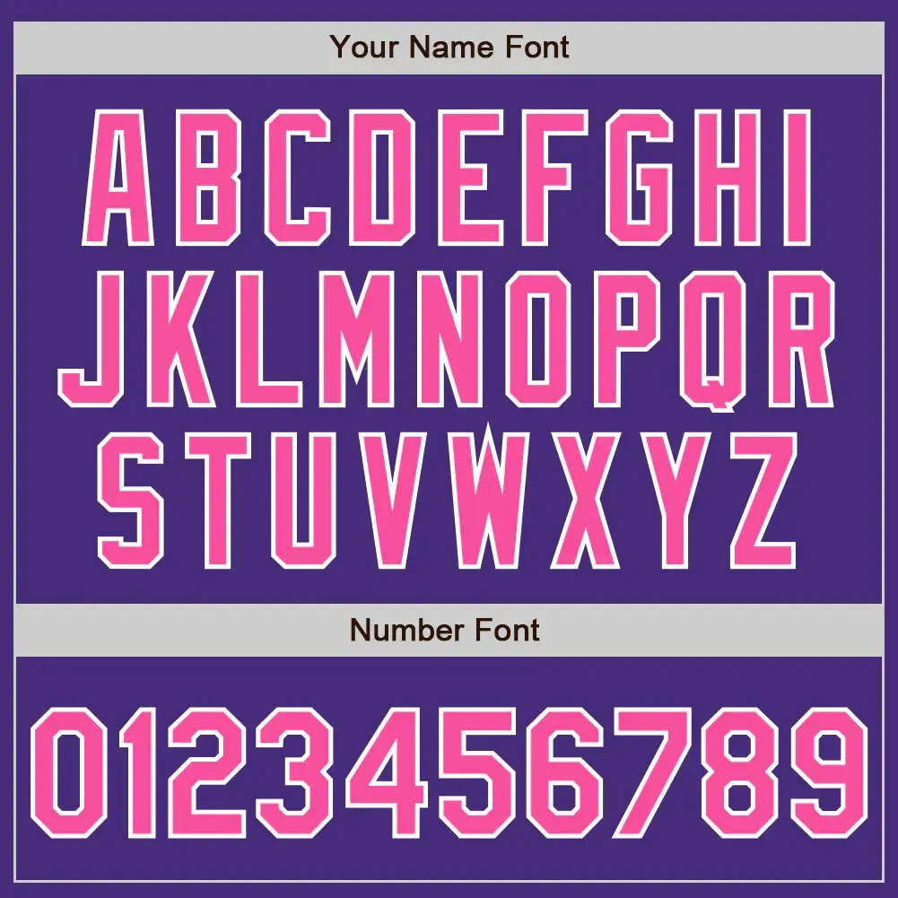 Custom Purple Baseball Jersey with Pink-White - Image 3