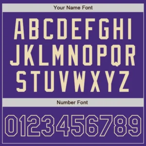 Custom Purple Baseball Jersey with Purple-Cream - Image 3