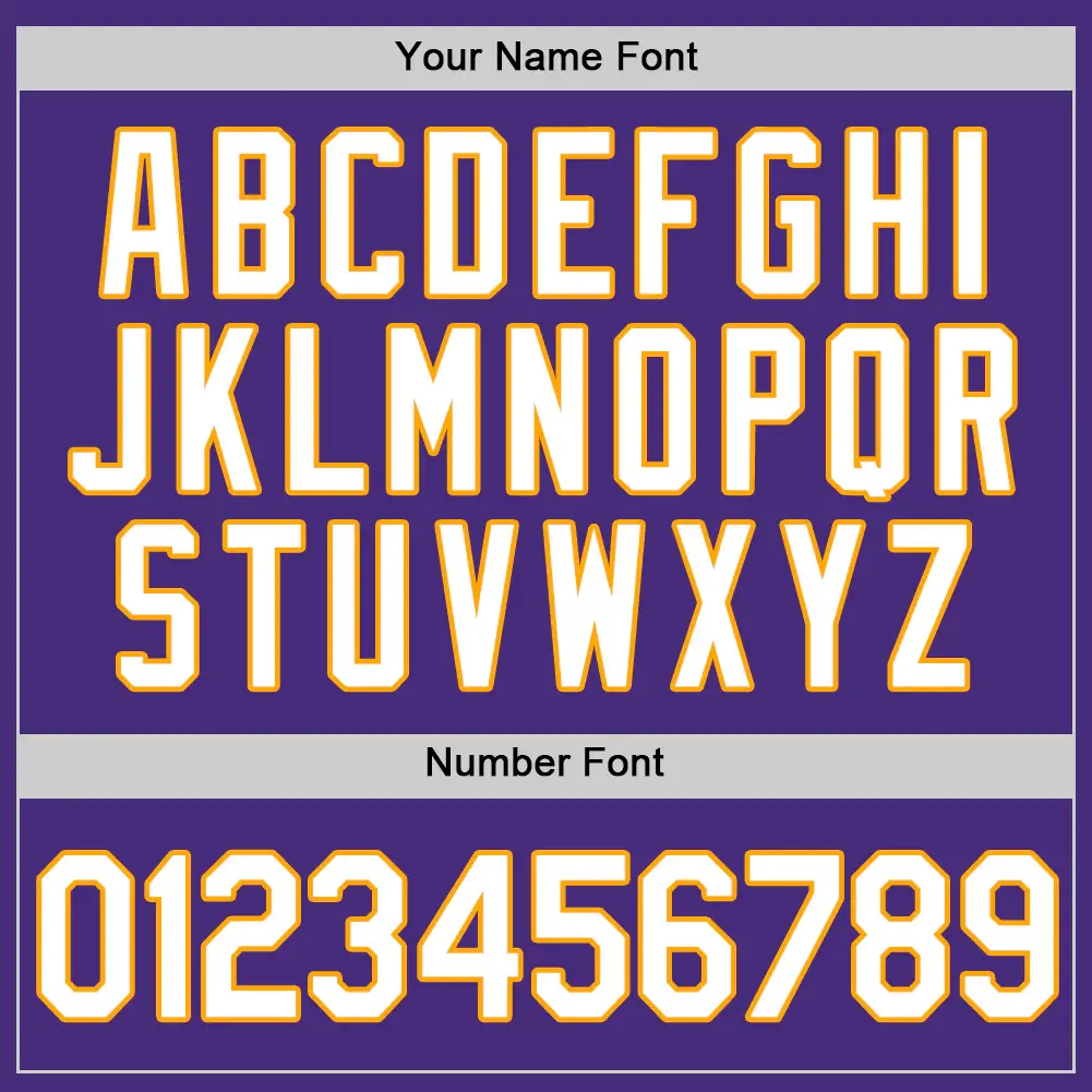 Custom Purple Baseball Jersey with White-Gold - Image 2