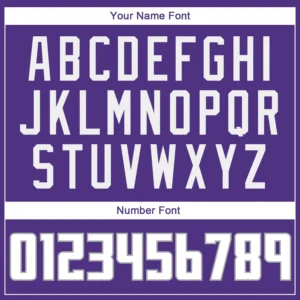 Custom Purple Baseball Jersey with White-Gray - Image 3