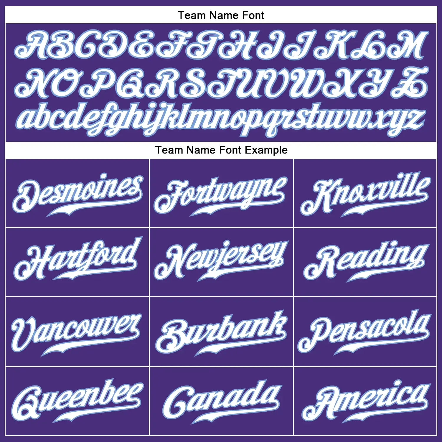 Custom Purple Baseball Jersey with White-Light Blue - Image 2