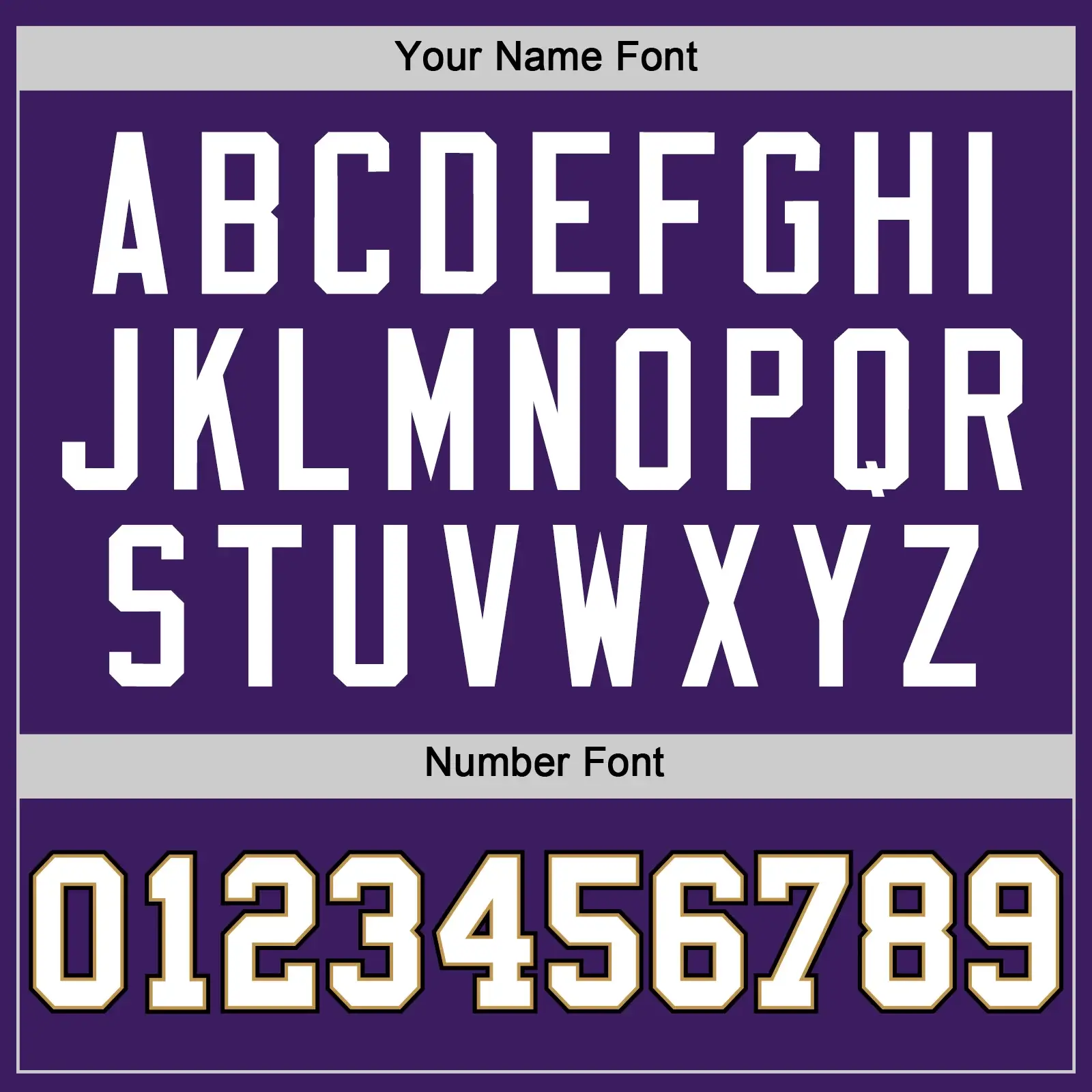 Custom Purple Baseball Jersey with White-Old Gold - Image 2