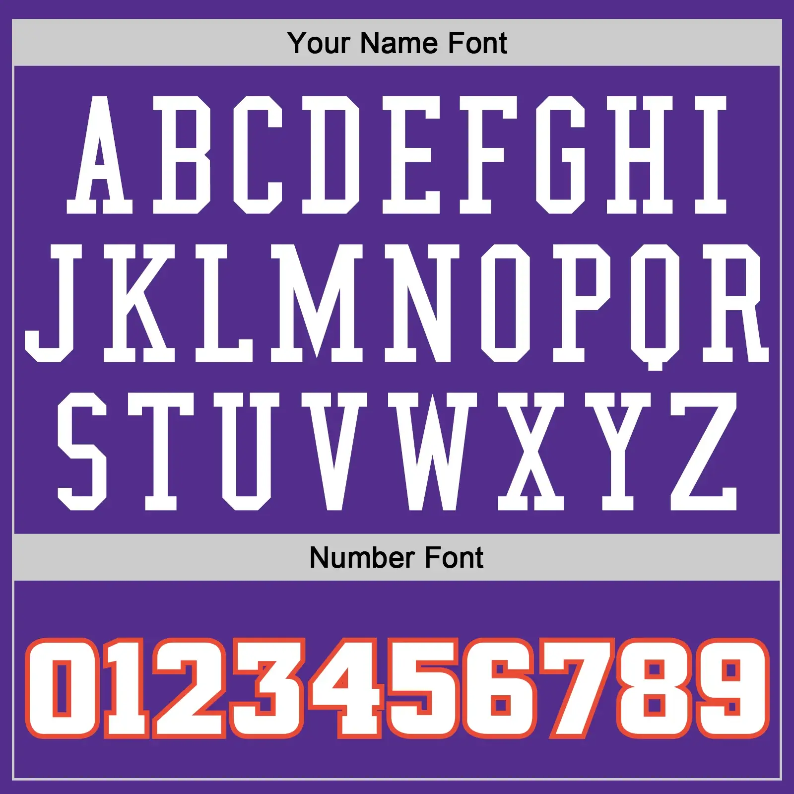Custom Purple Baseball Jersey with White-Orange - Image 3
