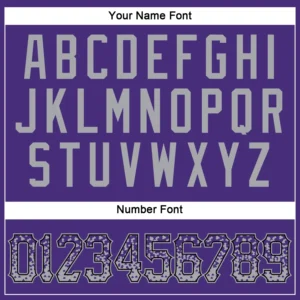 Custom Purple Drift Fashion Baseball Jersey with Gray-Black - Image 3