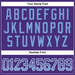 Custom Purple Drift Fashion Baseball Jersey with Ligth Blue-White - Image 3