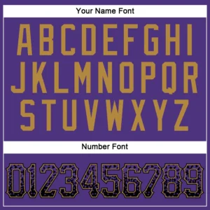 Custom Purple Drift Fashion Baseball Jersey with Purple-Old Gold - Image 3