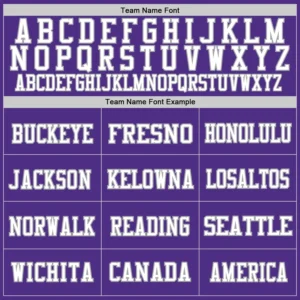 Custom Purple Mesh Football Jersey with Gray - Image 2