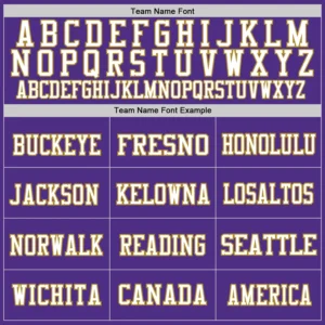 Custom Purple Mesh Football Jersey with Old Gold - Image 3