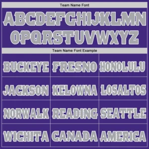 Custom Purple Mesh Football Jersey with White - Image 2