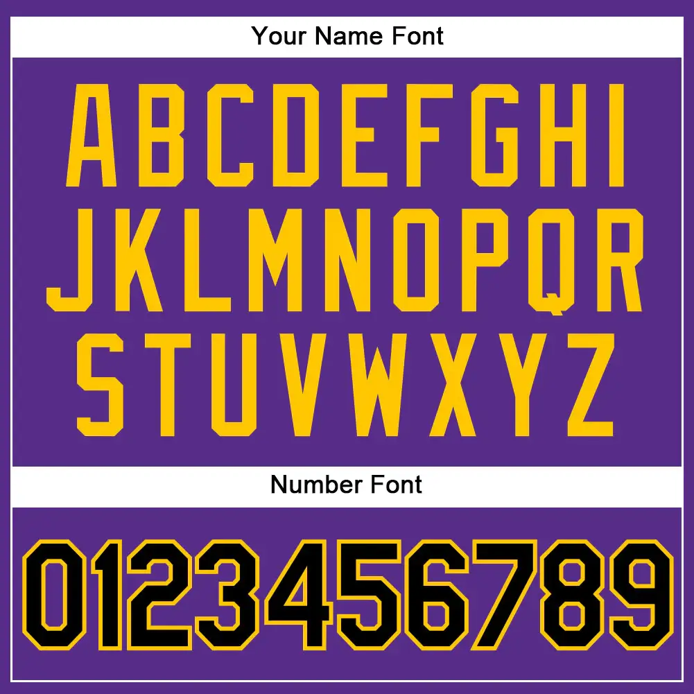 Custom Purple Pinstripe Baseball Jersey with Black-Gold - Image 3