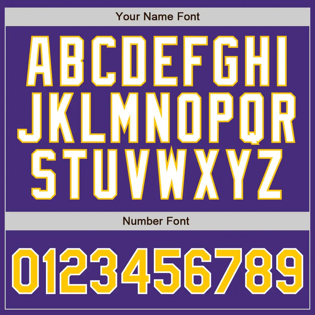 Custom Purple Pinstripe Baseball Jersey with Gold-White - Image 2