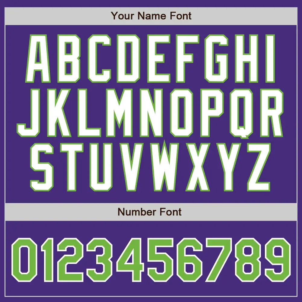 Custom Purple Pinstripe Baseball Jersey with Neon Geen-White - Image 2