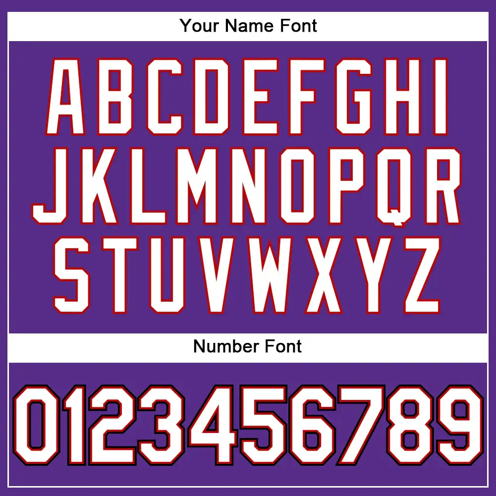 Custom Purple Pinstripe Baseball Jersey with White-Red - Image 3