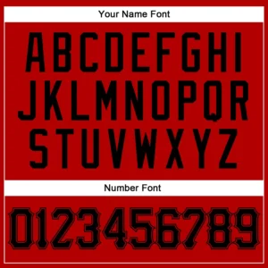 Custom Red Baseball Jersey with Black - Image 3