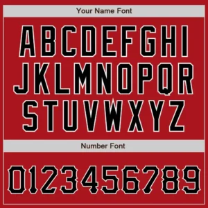 Custom Red Baseball Jersey with Black-White - Image 2