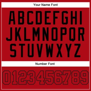 Custom Red Baseball Jersey with Red-Black - Image 2