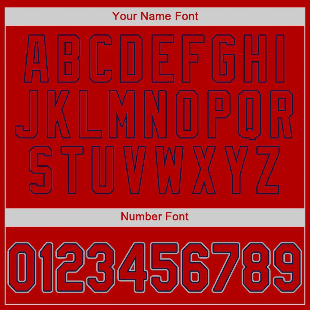 Custom Red Baseball Jersey with Red-Navy - Image 2