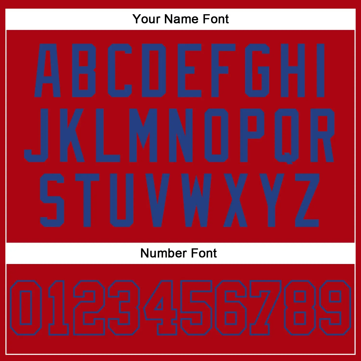 Custom Red Baseball Jersey with Red-Royal - Image 3