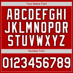 Custom Red Baseball Jersey with White-Black - Image 2