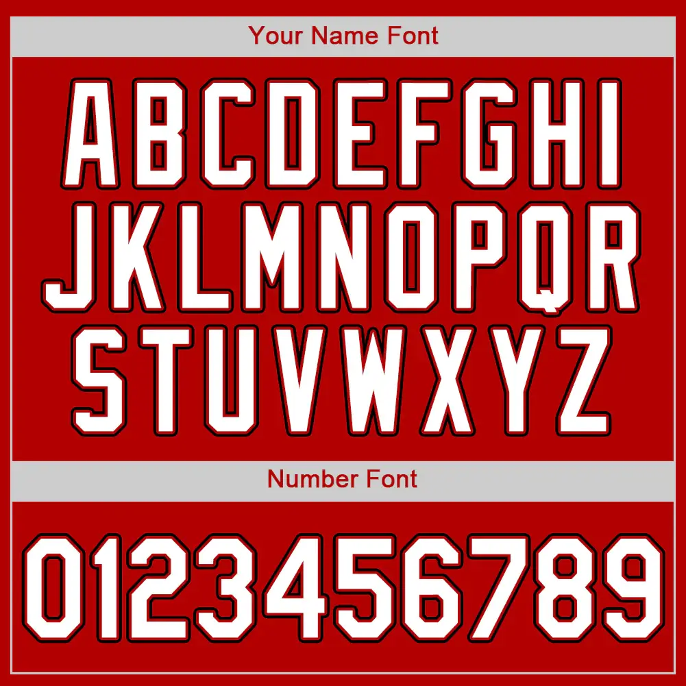 Custom Red Baseball Jersey with White-Black - Image 2