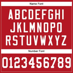 Custom Red Mesh Football Jersey with White - Image 3