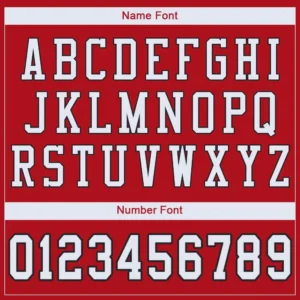 Custom Red Mesh Football Jersey with White-Black - Image 2