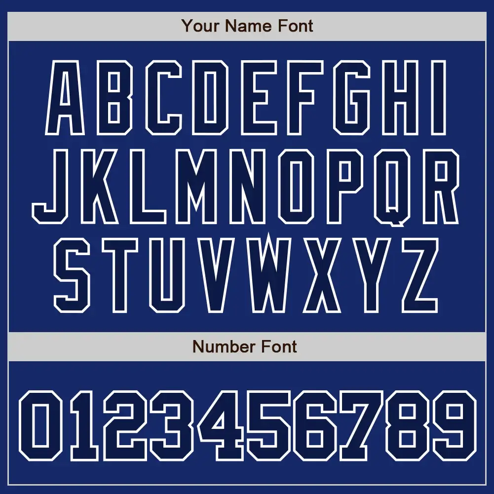 Custom Royal Baseball Jersey with Navy-White - Image 3