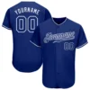 Custom Royal Baseball Jersey with Royal-White