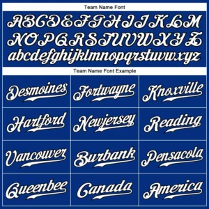 Custom Royal Baseball Jersey with White-Black - Image 2
