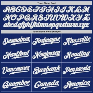 Custom Royal Baseball Jersey with White-Gray - Image 3