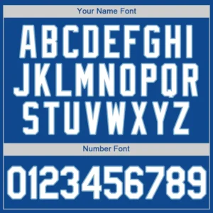 Custom Royal Baseball Jersey with White-Light Blue - Image 2